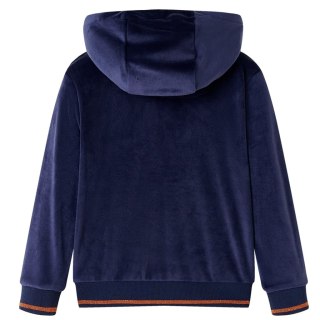 Bluza dziecięca z kapturem, motyw tęczy, granatowa, 104 Lumarko!