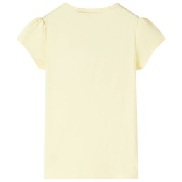 Koszulka dziecięca z nadrukiem wrotki, delikatny żółty, 92 Lumarko!