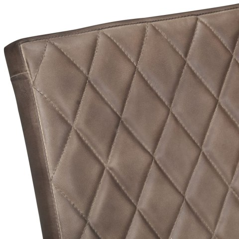 Krzesła stołowe, wspornikowe, 2 szt., brązowe, skóra naturalna Lumarko!