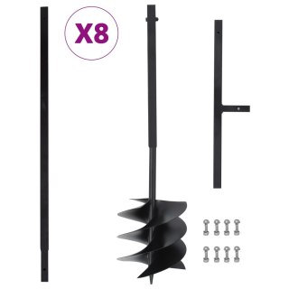 Świder glebowy z uchwytem, 250 mm, przedłużany, 8 m, stal Lumarko!