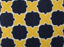 2 poduszki dekoracyjne w marokańską koniczynę 45 x 45 cm żółto-niebieskie MUSCARI Lumarko!