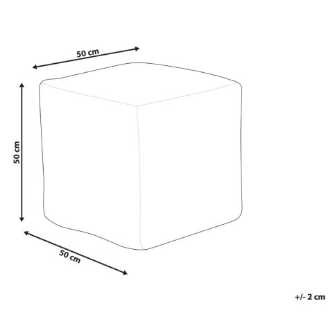 Puf 45 x 45 x 45 cm złoty brąz SANAWAN