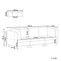 Sofa modułowa 3-osobowa brązowa UNSTAD Lumarko!