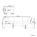 Sofa modułowa 5-osobowa jasnobeżowa UNSTAD Lumarko!