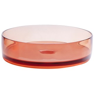 Umywalka nablatowa okrągła ⌀ 36 cm czerwona TOLOSA
