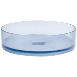 Umywalka nablatowa okrągła ⌀ 36 cm niebieska TOLOSA Lumarko!