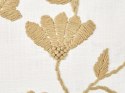 2 bawełniane poduszki dekoracyjne haftowana w kwiaty 45 x 45 cm białe z beżowym LUDISIA Lumarko!