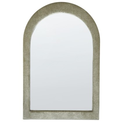 Lustro ścienne welurowe 60 x 90 cm zielone HURIEL