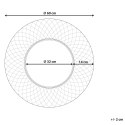 Metalowe okrągłe lustro ścienne ø 60 cm złote COMBE Lumarko!