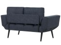 Sofa rozkładana ciemnoniebieska BREKKE Lumarko!