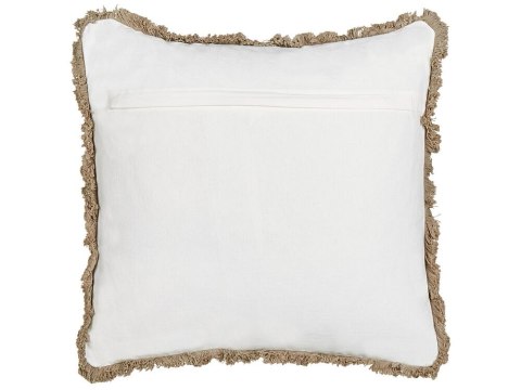 2 bawełniane poduszki dekoracyjne w kwiaty 45 x 45 cm beżowe PSILOTALES