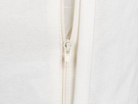 2 bawełniane poduszki dekoracyjne w kwiaty 45 x 45 cm białe z szarym LIVISTONA