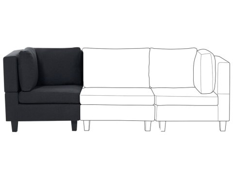 Moduł narożny czarny UNSTAD