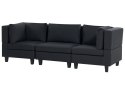 Sofa modułowa 3-osobowa czarna UNSTAD Lumarko!