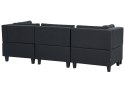 Sofa modułowa 3-osobowa czarna UNSTAD Lumarko!