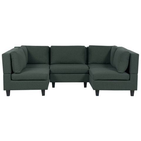 Sofa modułowa 5-osobowa ciemnozielona UNSTAD Lumarko!