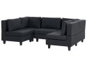 Sofa modułowa 5-osobowa czarna UNSTAD Lumarko!