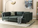 Sofa modułowa 5-osobowa z otomaną ciemnozielona UNSTAD Lumarko!