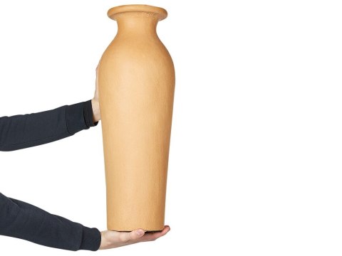 Wazon dekoracyjny z terakoty 60 cm pomarańczowy MUAR
