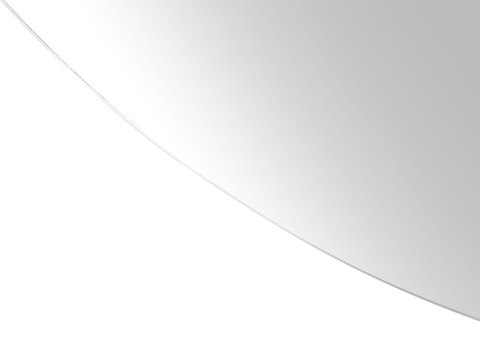 Półokrągłe lustro ścienne LED 50 x 100 cm srebrne LOUE