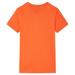 Koszulka dziecięca z krótkimi rękawami, ciemnopomarańczowa, 128 Lumarko!