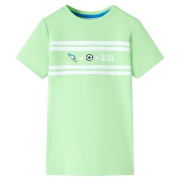 Koszulka dziecięca z krótkimi rękawami, neonowy zielony, 104 Lumarko!
