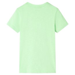 Koszulka dziecięca z krótkimi rękawami, neonowy zielony, 92 Lumarko!