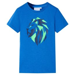 Koszulka dziecięca z lwem, niebieska, 104 Lumarko!