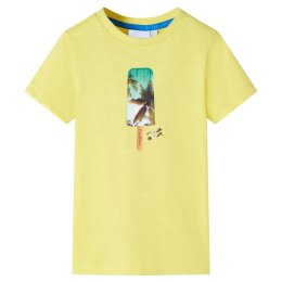 Koszulka dziecięca z nadrukiem loda, żółta, 128 Lumarko!