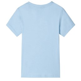 Koszulka dziecięca z nadrukiem rekina, jasnoniebieska, 104 Lumarko!