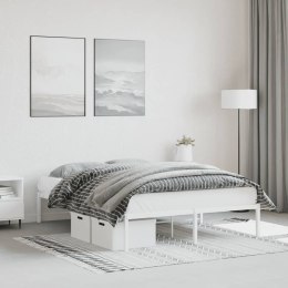 Metalowa rama łóżka, biała, 135x190 cm Lumarko!