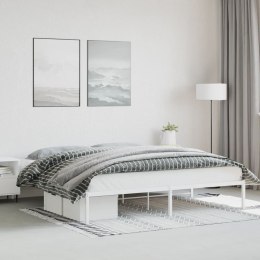 Metalowa rama łóżka, biała, 193x203 cm Lumarko!