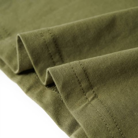 Koszulka dziecięca z lwem, khaki, 116 Lumarko! #