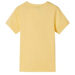 Koszulka dziecięca z nadrukiem rekina, żółta, 140 Lumarko!