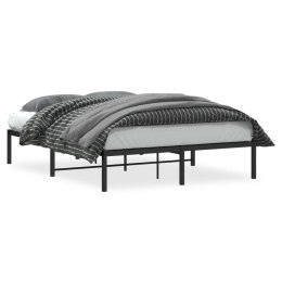 Metalowa rama łóżka, czarna, 140x190 cm Lumarko!