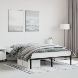 Metalowa rama łóżka, czarna, 150x200 cm Lumarko!