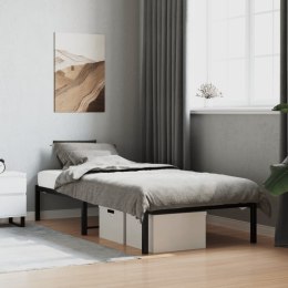 Metalowa rama łóżka, czarna, 90x200 cm Lumarko!