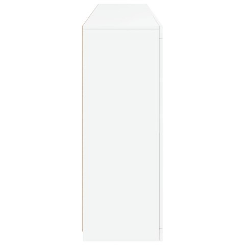 Szafka z oświetleniem LED, biała, 181,5x37x100 cm Lumarko!