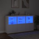 Szafka z oświetleniem LED, biała, 181,5x37x100 cm Lumarko!