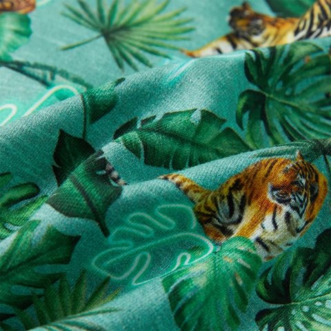 Bluza dziecięca w kwiaty i tygrysy, jasnozielony melanż, 116 Lumarko!