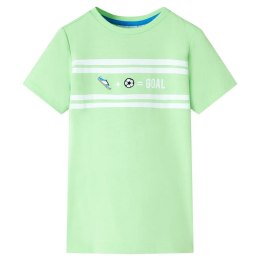 Koszulka dziecięca z krótkimi rękawami, neonowy zielony, 116 Lumarko!