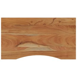 Blat biurka, 80x50x2,5 cm, prostokątny, lite drewno akacjowe Lumarko!