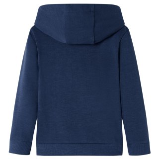 Bluza dziecięca z kapturem, granatowy melanż i pomarańcz, 92 Lumarko!