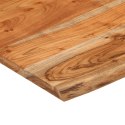 Blat biurka, 80x80x2,5 cm, drewno akacjowe, naturalna krawędź Lumarko!