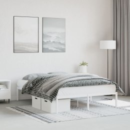 Metalowa rama łóżka, biała, 140x190 cm Lumarko!
