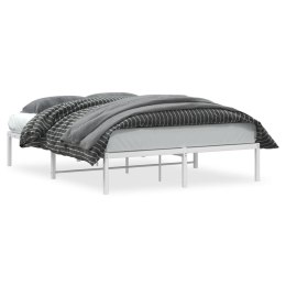 Metalowa rama łóżka, biała, 140x190 cm Lumarko!