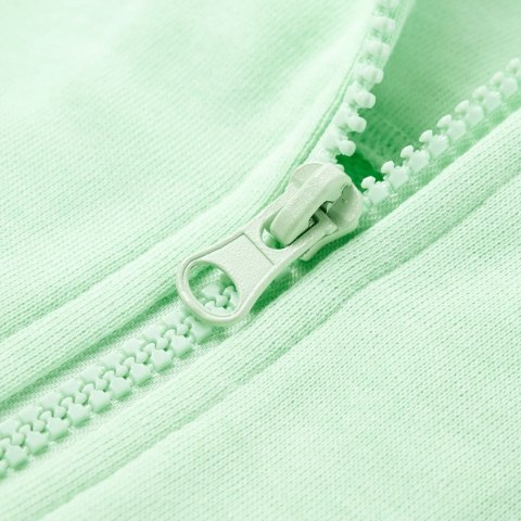 Bluza dziecięca z kapturem i zapięciem na zamek, jasna zieleń, 92 Lumarko!