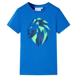 Koszulka dziecięca z lwem, niebieska, 92 Lumarko!
