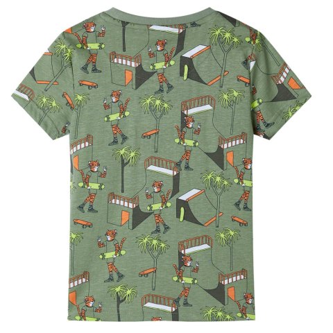 Piżama dziecięca z krótkimi rękawami, jasne khaki, 104 Lumarko!