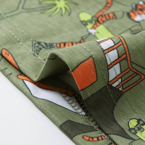 Piżama dziecięca z krótkimi rękawami, jasne khaki, 104 Lumarko!